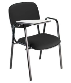 Cadeira Escolar Universitária para Auditórios Linha Hotel Preto