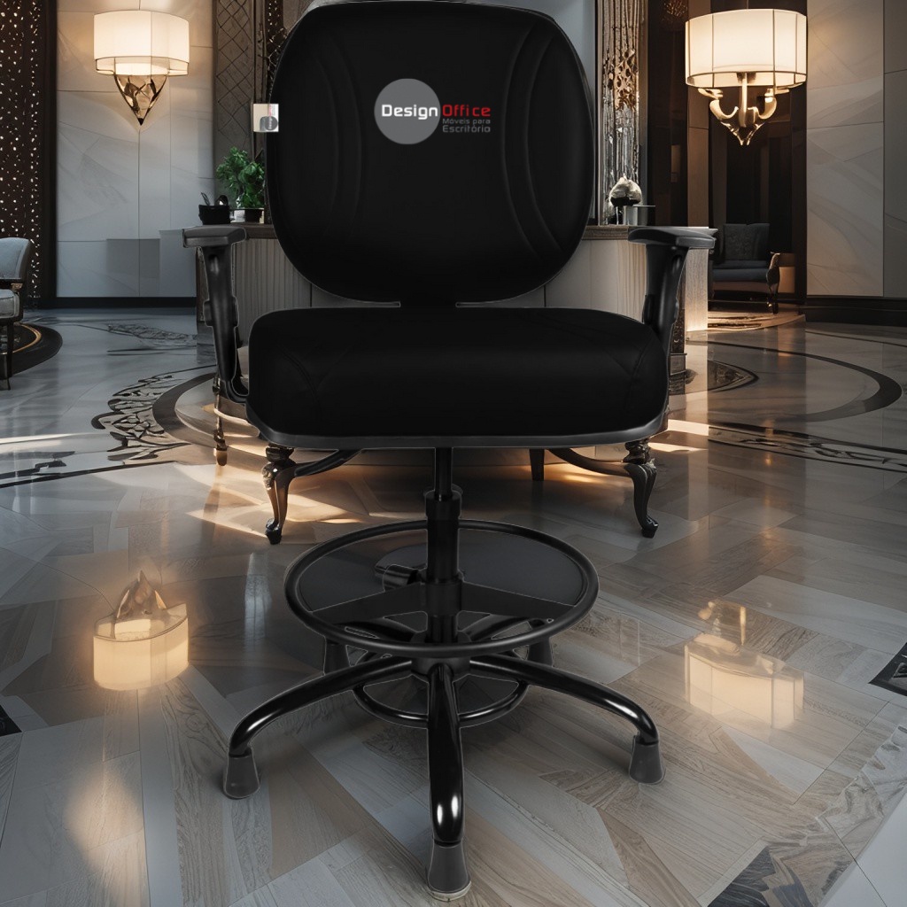 Cadeira Caixa Alta que Suporta até 250kg para Porteiros e Obesos, ideal para Portaria de Prédios e Condomínios - Imagem 2