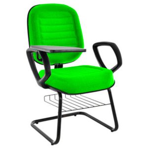 Cadeira Escolar Universitária com prancheta para Escolas e Faculdades Linha Blenda Verde