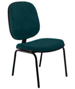 Cadeira para Igrejas Evangélicas Diretor Fixa para Escritório Linha Uno Verde