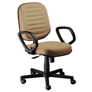 Cadeira Diretor Gomada com Braços Linha Blenda Bege