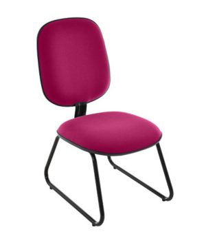 Cadeira para Igrejas Evangélicas Diretor Trapézio para Escritório Linha Uno Rosa