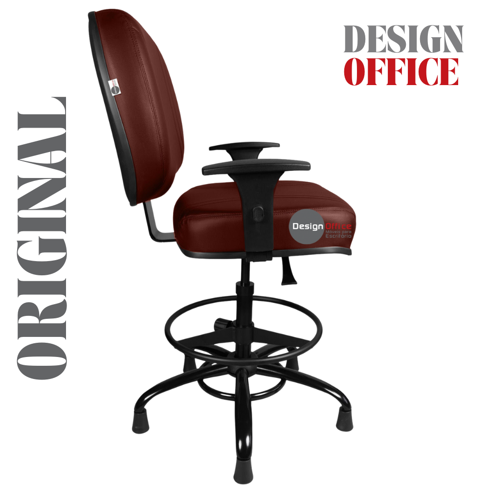 Cadeira Caixa Alta que Suporta até 250kg para Porteiros e Obesos, ideal para Portaria de Prédios e Condomínios - Imagem 5