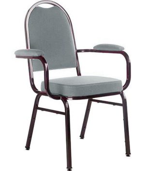 Cadeira com braços para Auditórios Linha Hotel Cinza