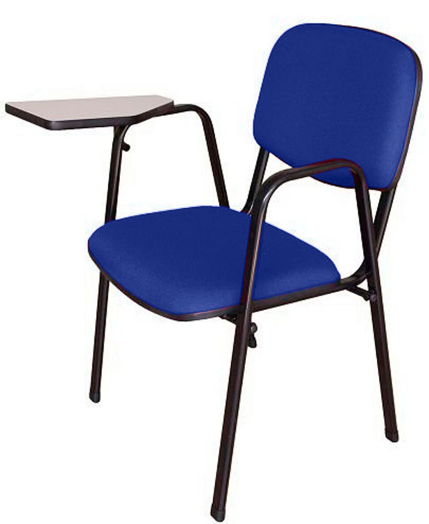 Cadeira Escolar Universitária para Auditórios Linha Hotel Azul