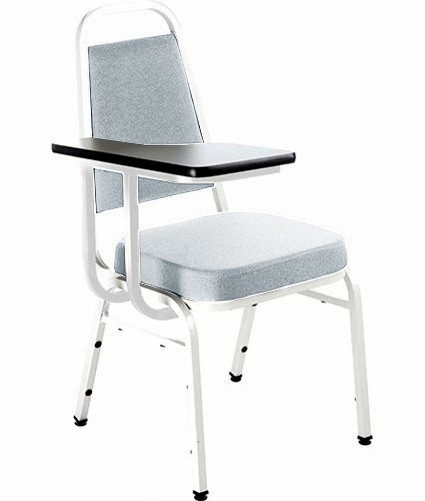 Cadeira Universitária Empilhável Linha Hotel Plus Cinza