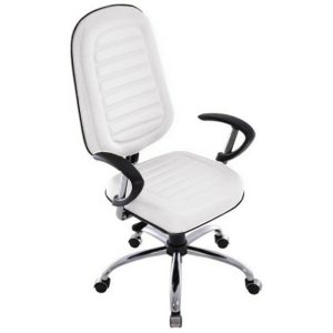 Cadeira para Escritório Presidente Gomada Linha Blenda Branco