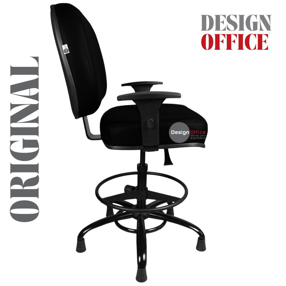 Cadeira Caixa Alta que Suporta até 250kg para Porteiros e Obesos, ideal para Portaria de Prédios e Condomínios - Imagem 5