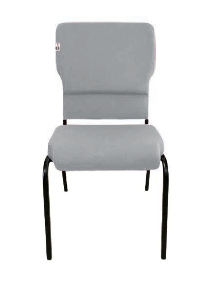 Cadeira Empilhável para Igrejas Evangélicas Linha Church Cinza - Imagem 2