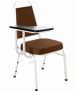 Cadeira Universitária Empilhável Linha Hotel Plus Marrom