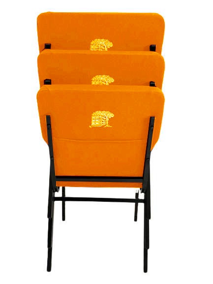 Cadeira Empilhável para Igrejas Evangélicas Linha Church Azul - Imagem 6