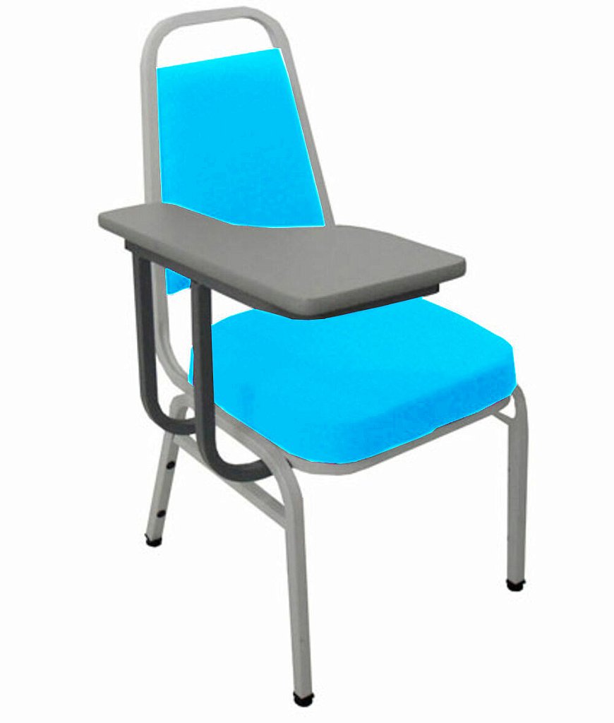 Cadeira Universitária Empilhável Linha Hotel Plus Azul