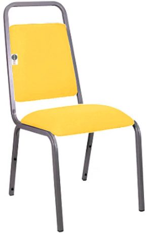 Cadeira Empilhável para Hotelaria Linha Hotel Fremon Amarelo