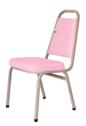 Cadeira Empilhável para Hotelaria Linha Hotel Jersey Rosa