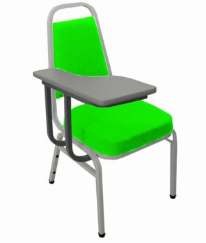 Cadeira Universitária Empilhável Linha Hotel Plus Verde