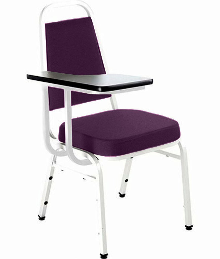 Cadeira Universitária Empilhável Linha Hotel Plus Roxo