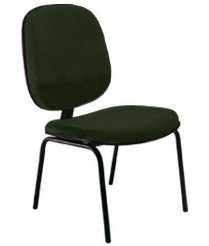 Cadeira para Igrejas Evangélicas Diretor Fixa para Escritório Linha Uno Verde