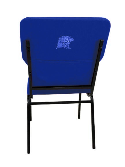 Cadeira Empilhável para Igrejas Evangélicas Linha Church Azul - Imagem 3