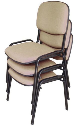 03 Cadeiras para Auditórios Linha Hotel Auditório Bege