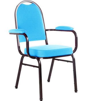 Cadeira com braços para Auditórios Linha Hotel Azul