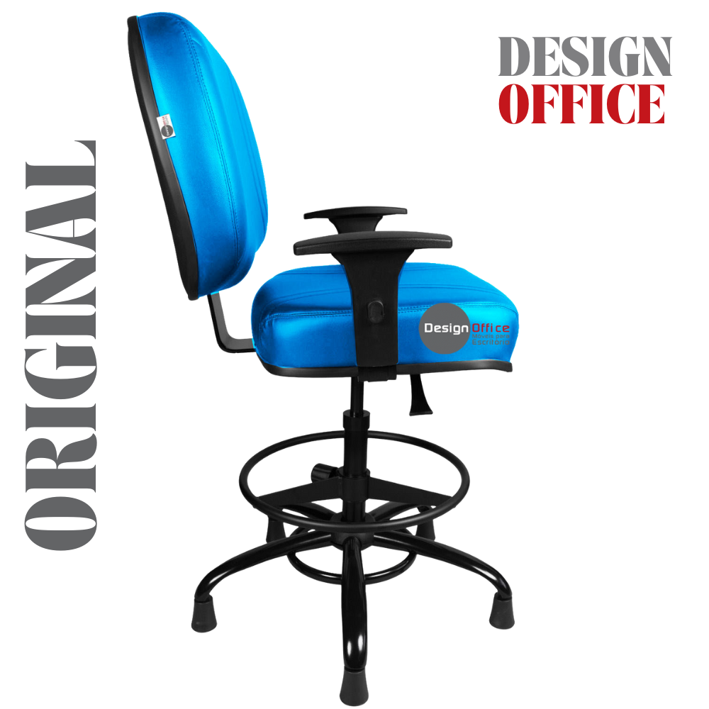 Cadeira Caixa Alta que Suporta até 250kg para Porteiros e Obesos, ideal para Portaria de Prédios e Condomínios - Imagem 5