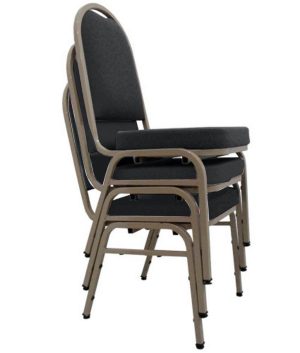 03 Cadeiras para Hotel e Auditório Linha Hotel Marrom