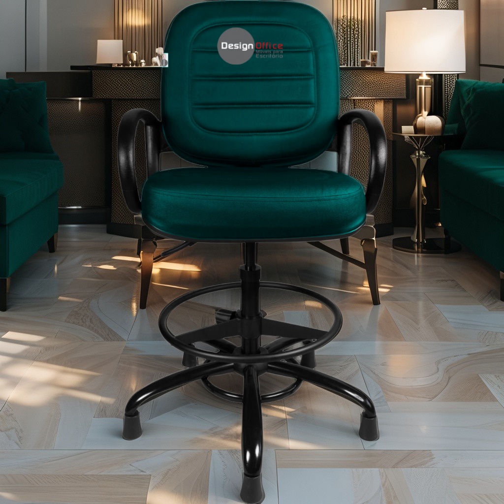 Cadeira Caixa Alta que Suporta até 250kg para Porteiros e Obesos, ideal para Portaria de Prédios e Condomínios - Imagem 2