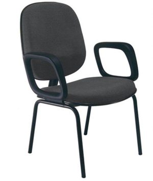 Cadeira para Igrejas Evangélicas com Braços Diretor para Escritório Linha Uno Marrom