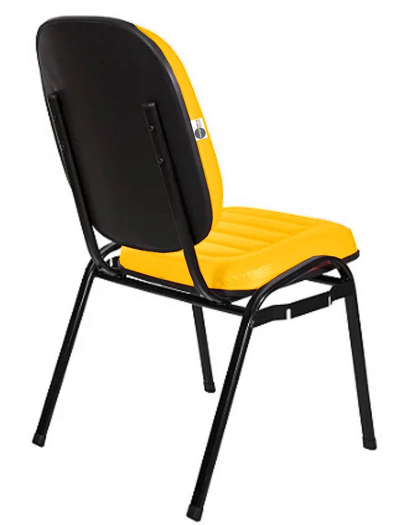 Cadeira Empilhável para Igrejas Evangélicas Linha Holy Amarelo - Imagem 3