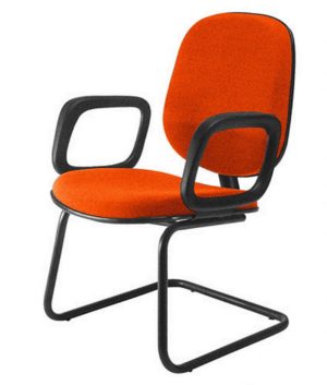 Cadeira para Igrejas Evangélicas Diretor Interlocutor para Escritório Linha Uno Laranja