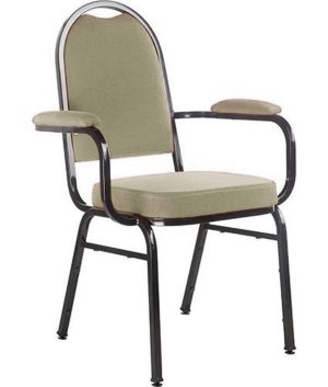 Cadeira com braços para Auditórios Linha Hotel Bege
