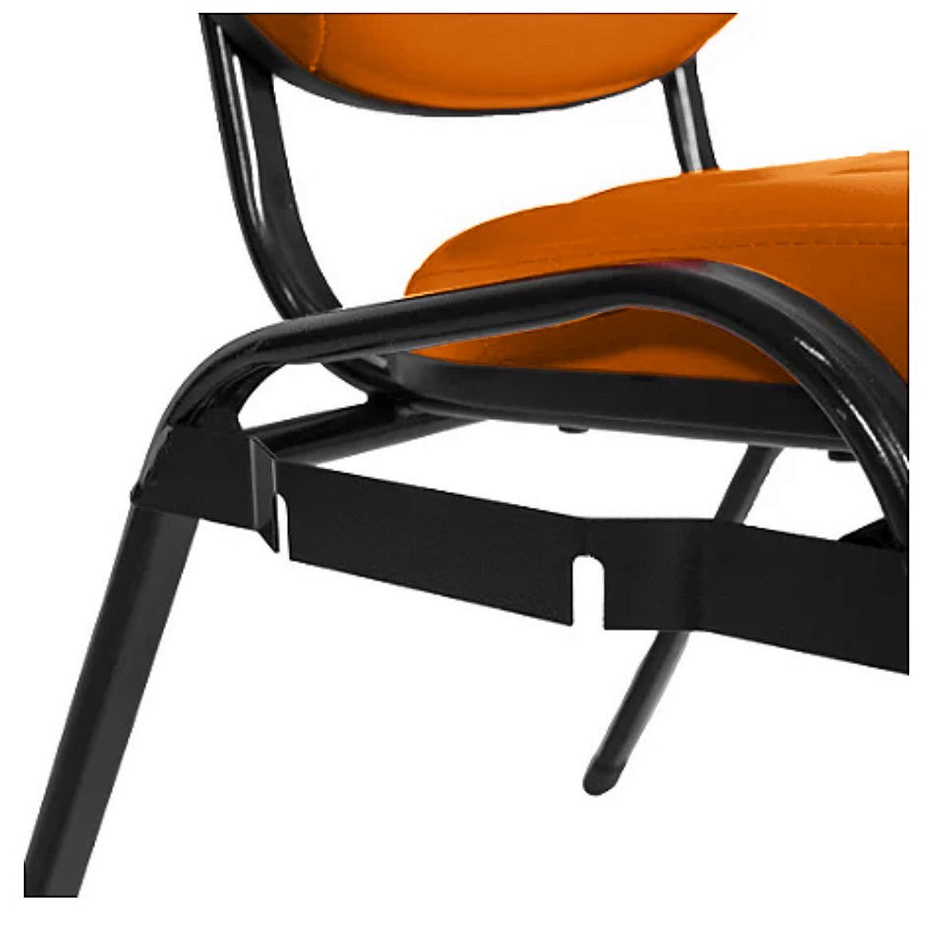 Cadeira Empilhável para Igrejas Evangélicas Linha Holy Marrom - Imagem 4