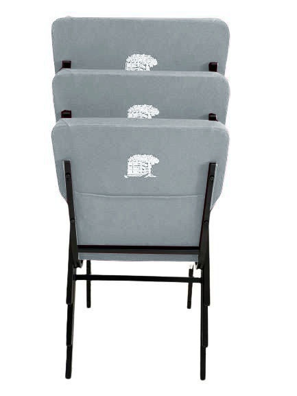 Cadeira Empilhável para Igrejas Evangélicas Linha Church Cinza - Imagem 6