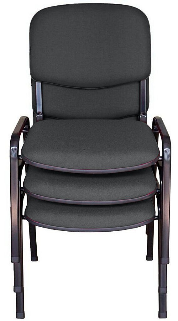 03 Cadeiras para Auditórios Linha Hotel Auditório Marrom - Imagem 2