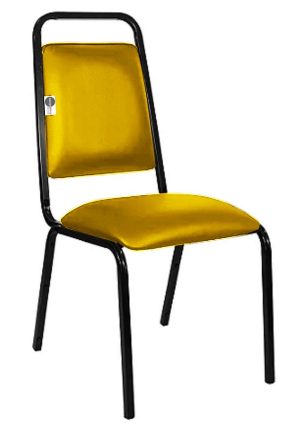 Cadeira Empilhável para Hotelaria Linha Hotel Fremont Amarelo