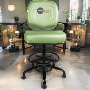 Cadeira Caixa Alta que Suporta até 250kg para Porteiros e Obesos, ideal para Portaria de Prédios e Condomínios