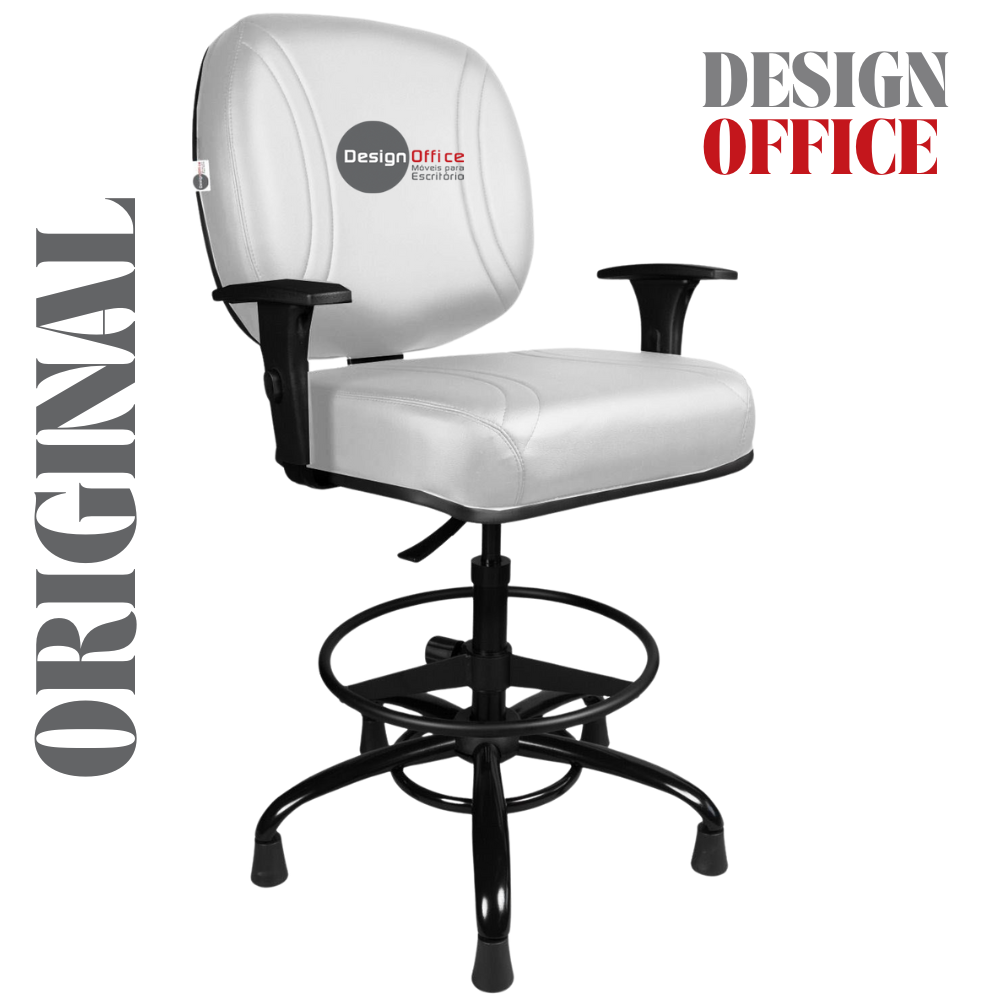 Cadeira Caixa Alta que Suporta até 250kg para Porteiros e Obesos, ideal para Portaria de Prédios e Condomínios - Imagem 3