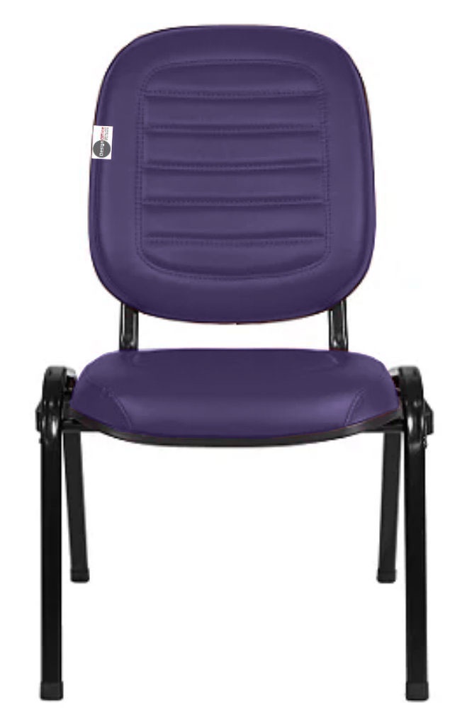 02 Cadeiras Empilhável para Igrejas Evangélicas Linha Holy Roxo - Imagem 6