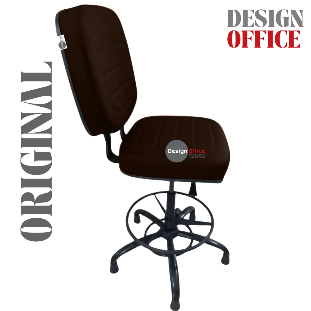 Cadeira Caixa Alta que Suporta até 250kg para Porteiros e Obesos, ideal para Portaria de Prédios e Condomínios - Imagem 4