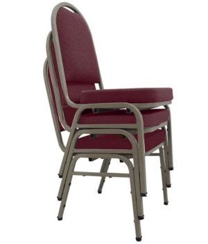 03 Cadeiras para Hotel e Auditório Linha Hotel Vermelho