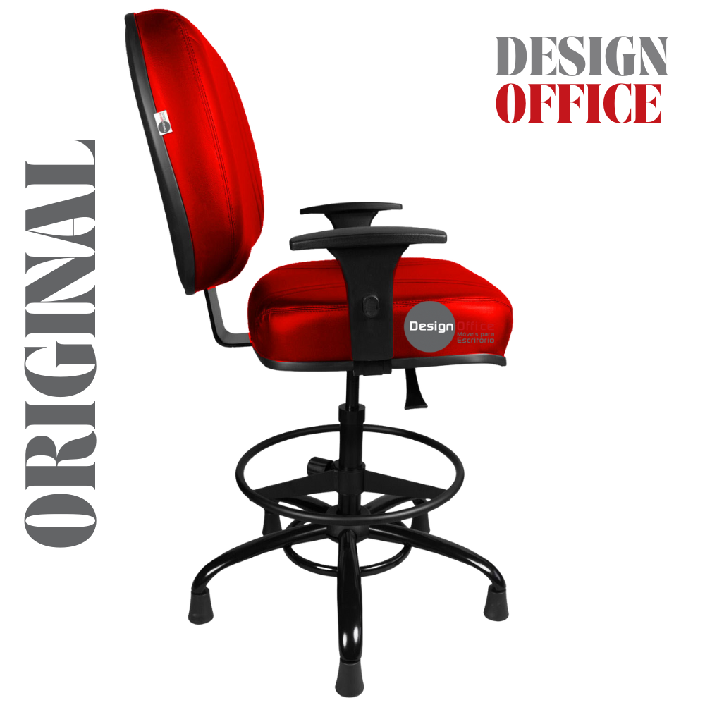 Cadeira Caixa Alta que Suporta até 250kg para Porteiros e Obesos, ideal para Portaria de Prédios e Condomínios - Imagem 5