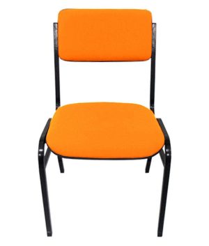 Cadeira Empilhável para Auditórios Linha Hotel Smart Laranja