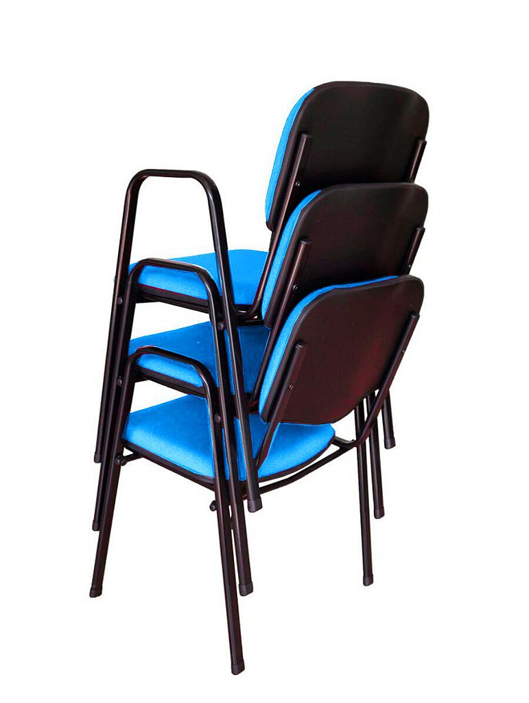 03 Cadeiras para Auditórios Linha Hotel Auditório Azul - Imagem 3