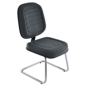 Cadeira Diretor para Auditório e Salas de Convenções Cromada Linha Blenda Cinza