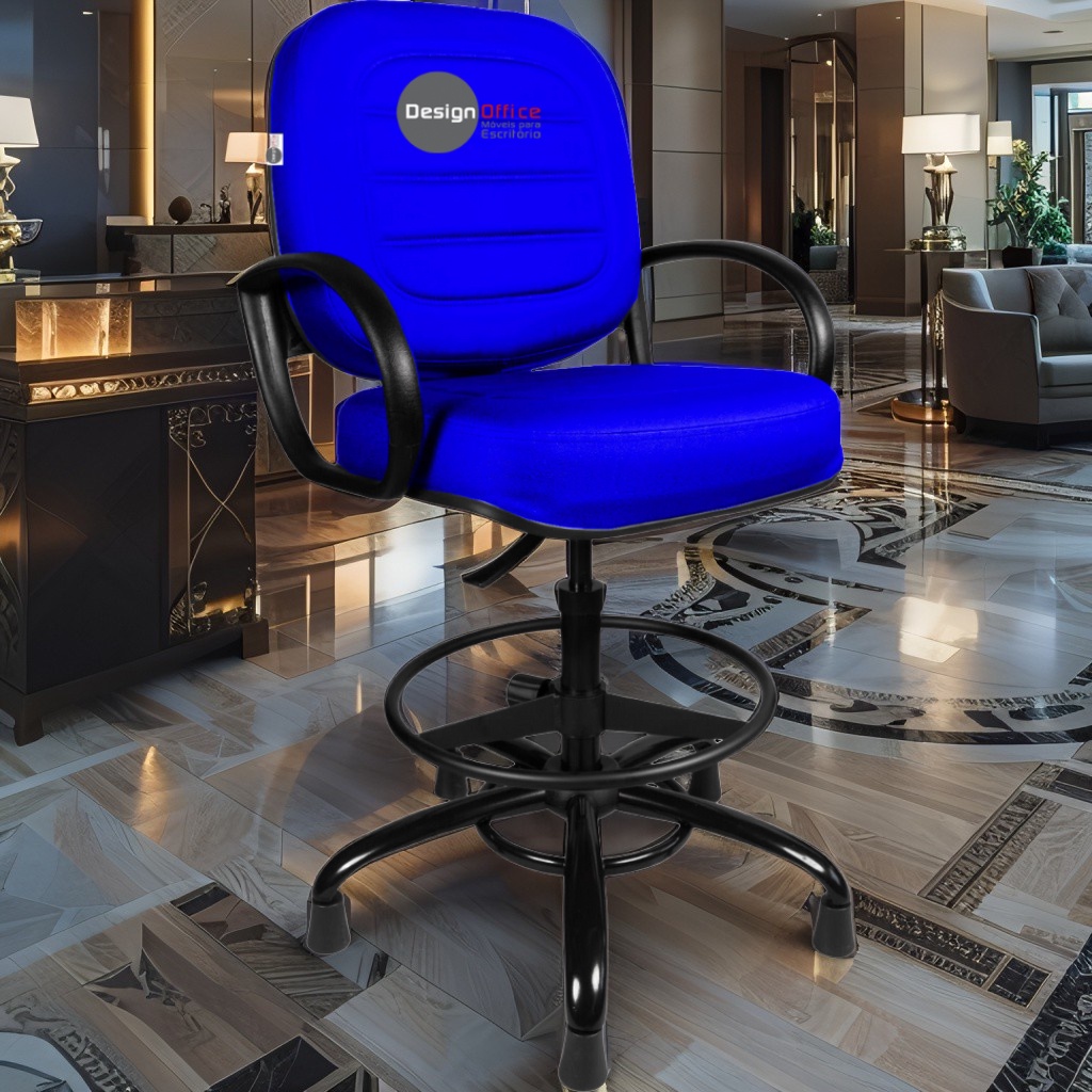 Cadeira Caixa Alta que Suporta até 250kg para Porteiros e Obesos, ideal para Portaria de Prédios e Condomínios