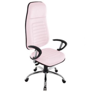 Cadeira Presidente com Espaldar Alto Linha Blenda Rosa