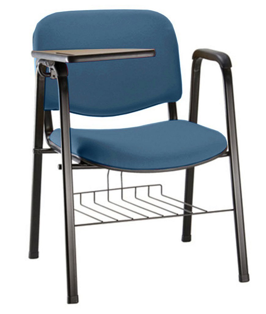 Cadeira Escolar Universitária para Auditórios Linha Hotel Azul