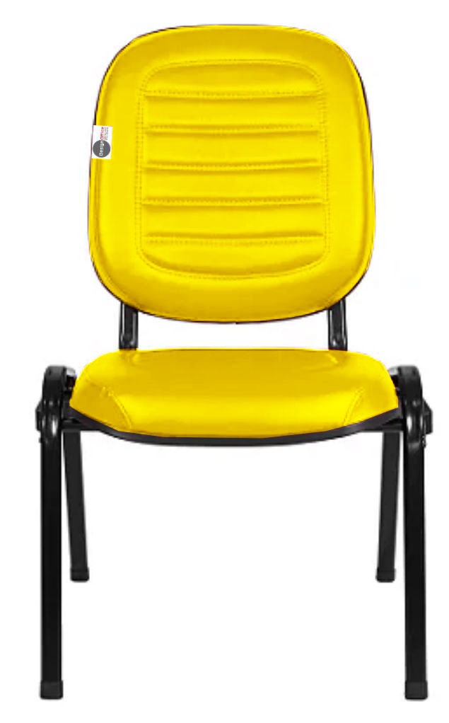 Cadeira Empilhável para Igrejas Evangélicas Linha Holy Amarelo - Imagem 2