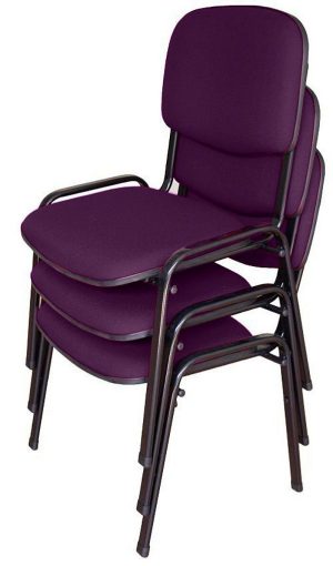 03 Cadeiras para Auditórios Linha Hotel Auditório Roxo
