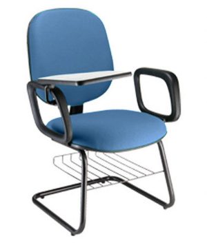 Cadeira Escolar Universitária com prancheta para Escolas Linha Uno Azul